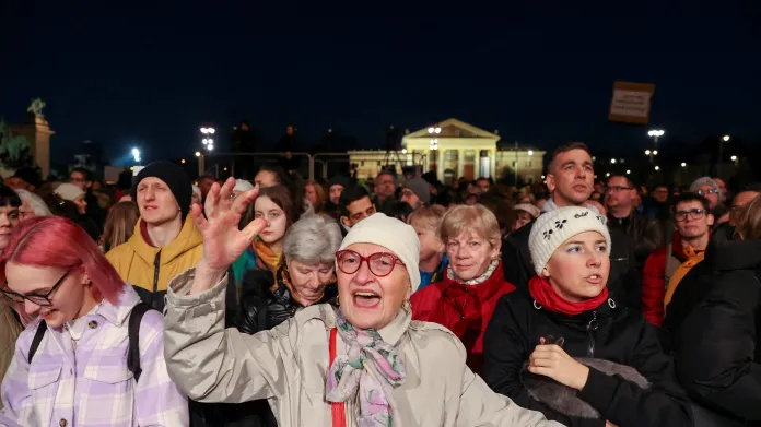 Demonstrace v Budapešti