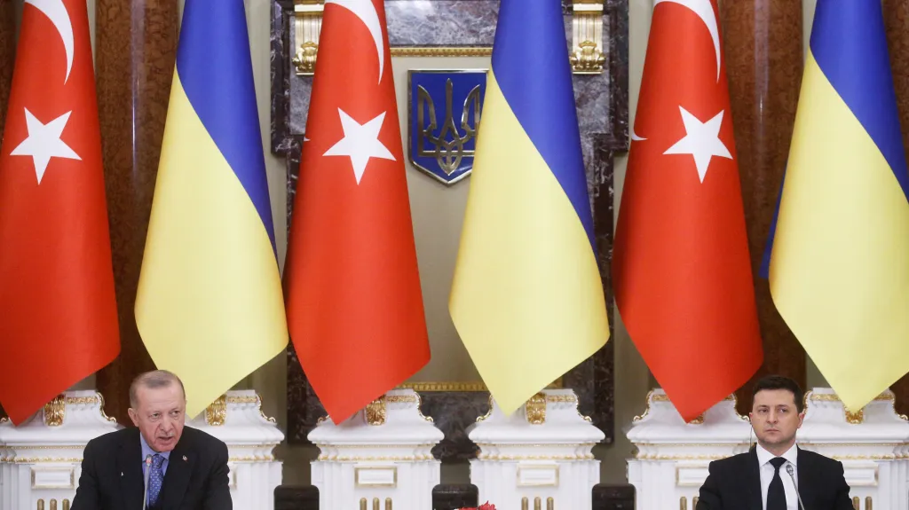Turecký prezident na návštěvě Ukrajiny