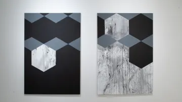 Z výstavy 15 lounských výtvarníků