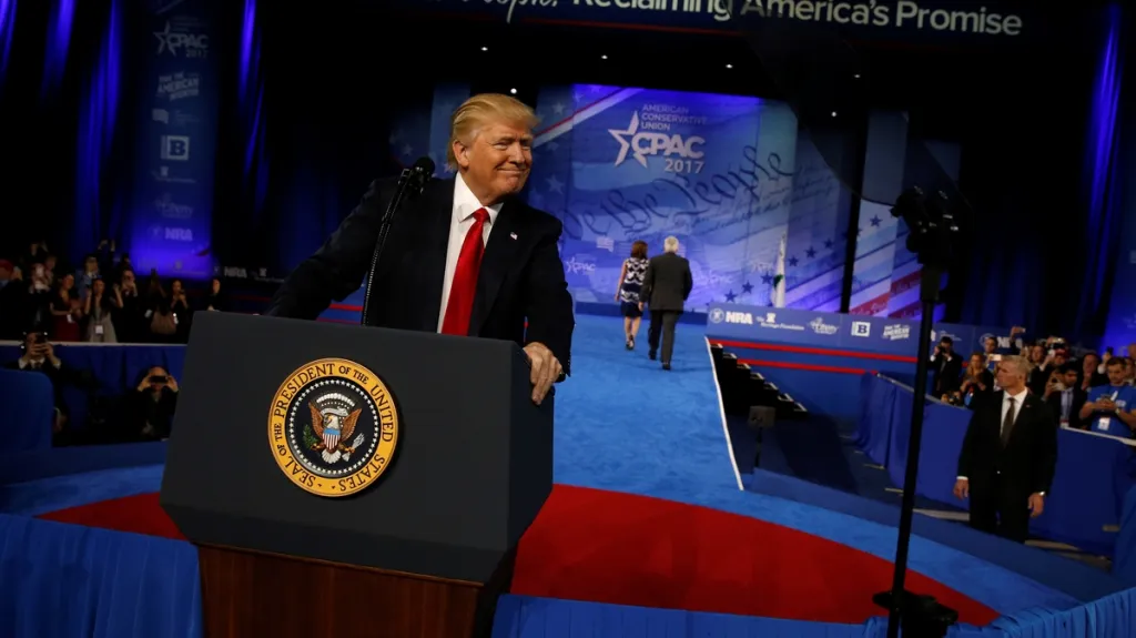 Donald Trump na konferenci konzervativců