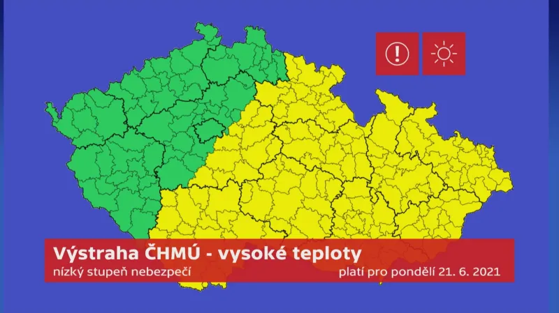 Výstraha před vysokými teplotami