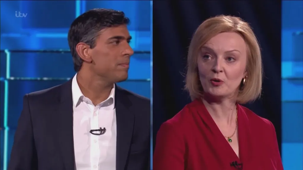 Rishi Sunak a Liz Trussová
