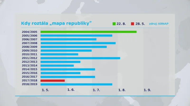 Kdy roztála mapa republiky
