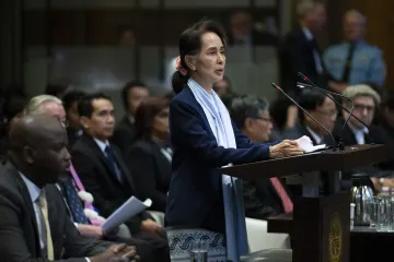 Žaloba na Myanmar ohledně Rohingů je neúplná a zavádějící, řekla u soudu Su Ťij