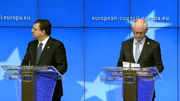 José Manuel Barroso a Herman Van Rompuy po summitu EU k Ukrajině