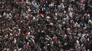 Zklamaní Egypťané na náměstí Tahrír