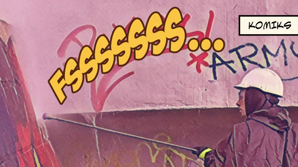Sprejer napravil vlastní škodu