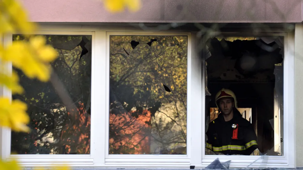 Požár v domě s pečovatelskou službou v Napajedlech