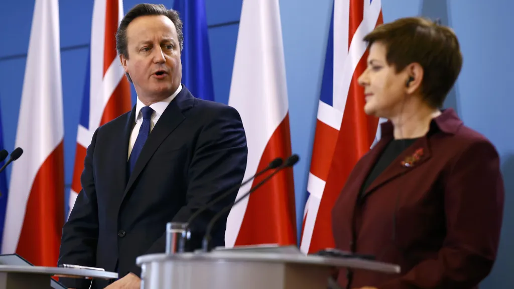 David Cameron a Beata Szydlová