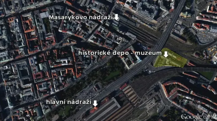 Historické depo - muzeum poblíž Masarykova nádraží v Praze
