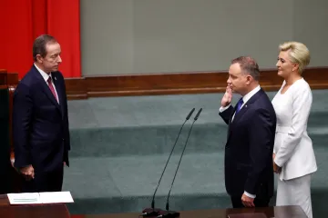 Duda složil prezidentský slib. Část opozice ani bývalí prezidenti nepřišli