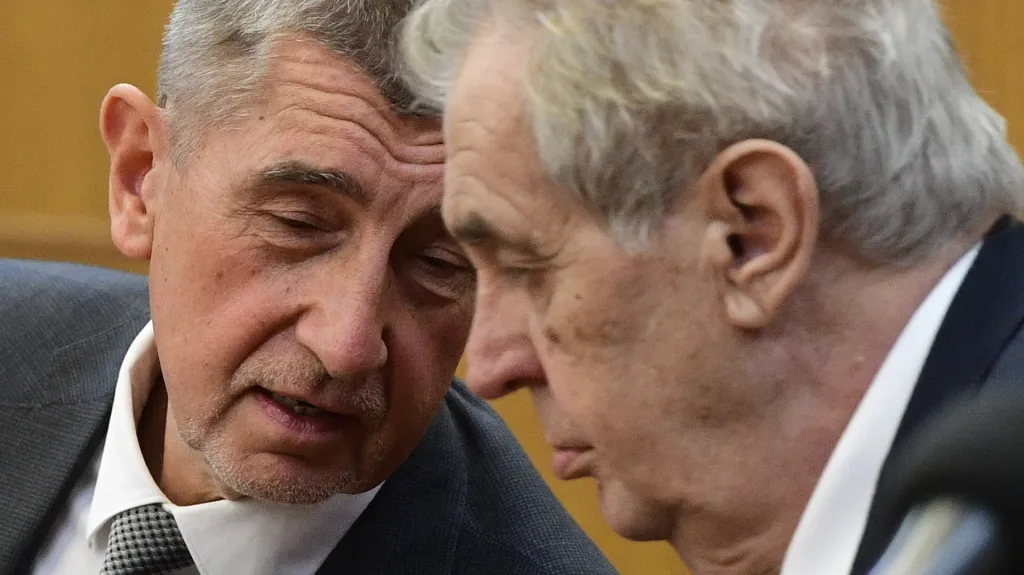 Andrej Babiš a Miloš Zeman