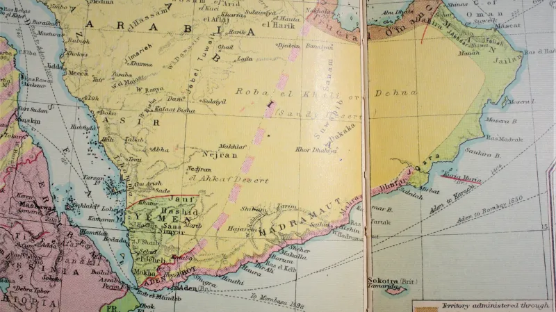 Arabský poloostrov v roce 1938