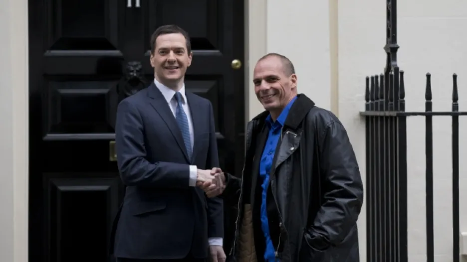 Varufakis se svým britským protějškem Georgem Osbornem