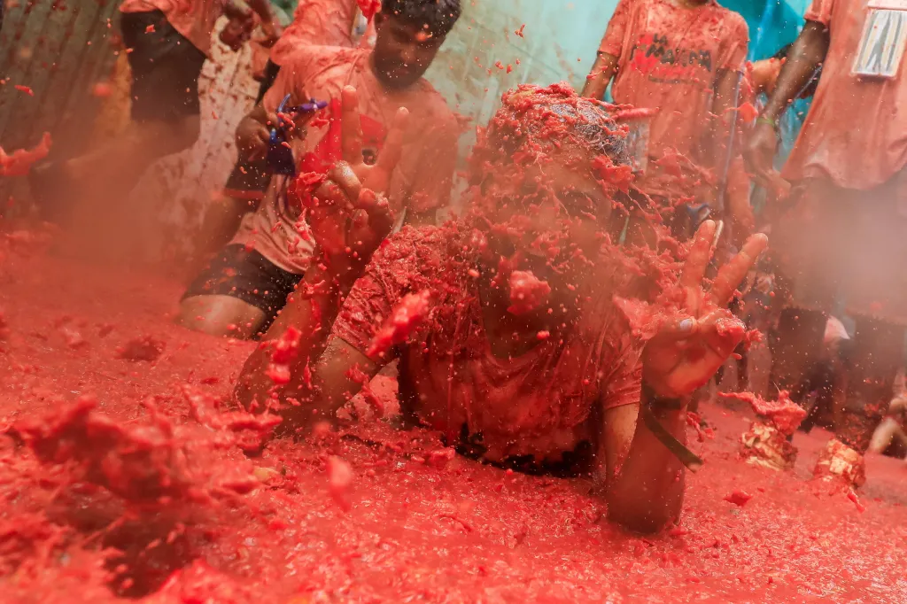 Španělský festival Tomatina