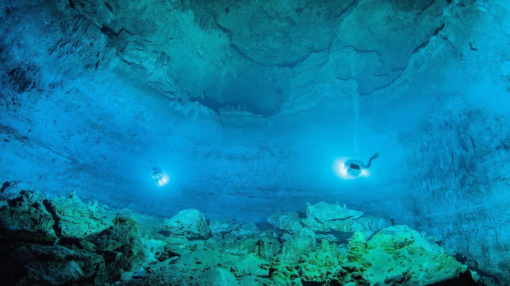 Jeskyně v Mexiku, kde byla nalezena pravěká kostra dívky