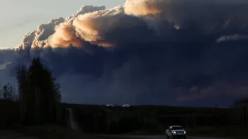 Mohutný požár v Kanadě