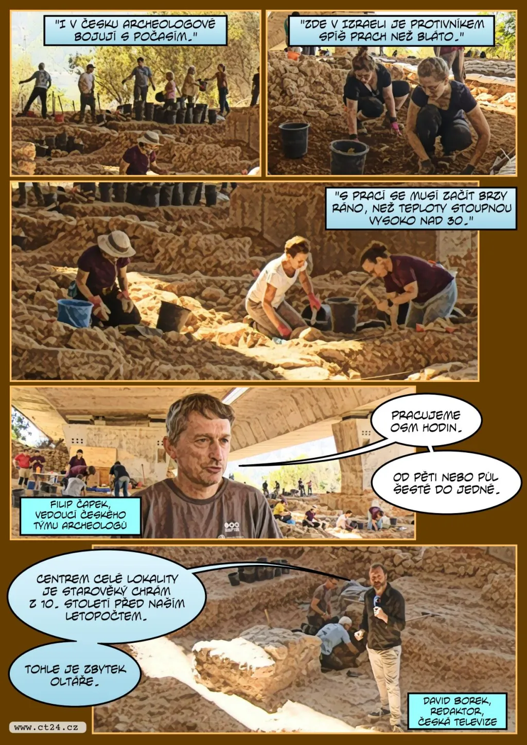 Češi pomáhají odkrývat chrám v Izraeli