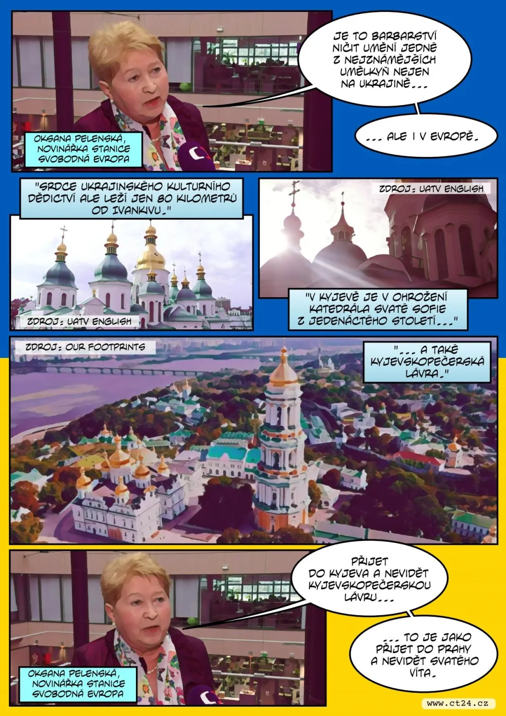 Rusové nám záměrně ničí kulturní dědictví, zní z Ukrajiny