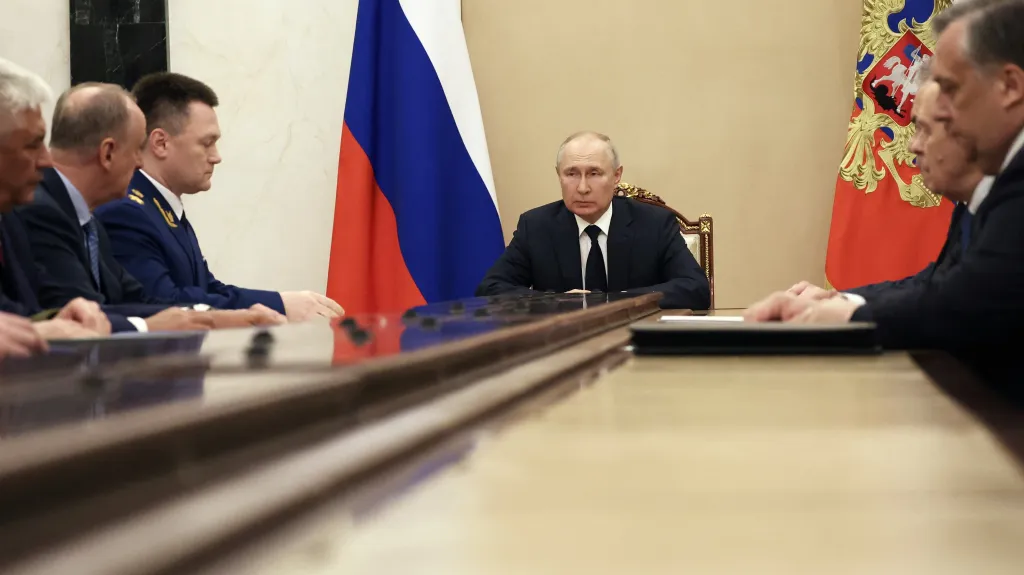 Vladimir Putin s šéfy ruských bezpečnostních služeb