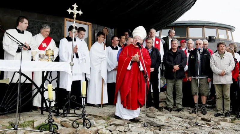 Svatovavřinecká pouť na vrcholu Sněžky