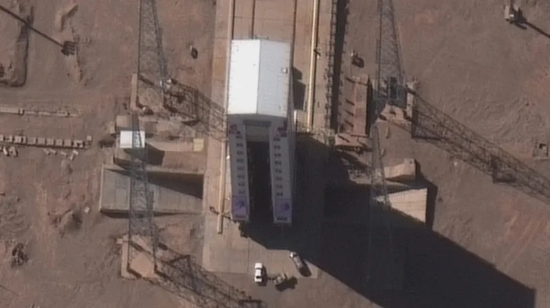 Místo startu íránské rakety