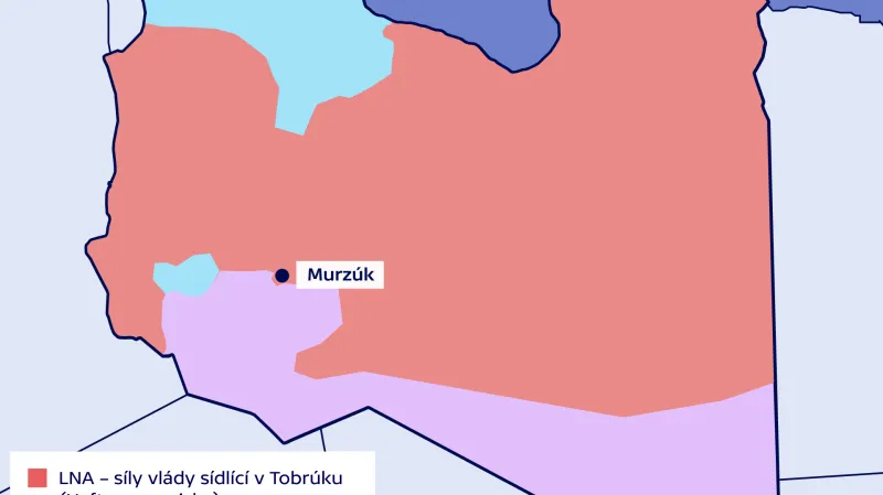 Rozložení sil v Libyi: červenec 2020