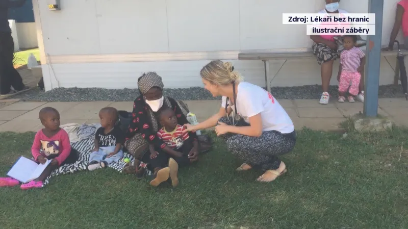 Veronika Polcová během mise v Jižním Súdánu