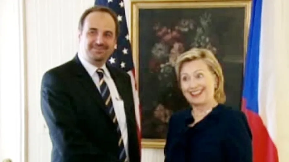 Jan Kohout a Hillary Clintonová