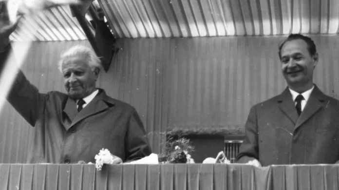 Ludvík Svoboda a Alexander Dubček v srpnu 1968