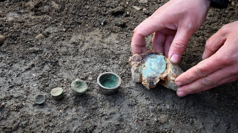 Lotová závaží nalezená ve Velkém Meziříčí