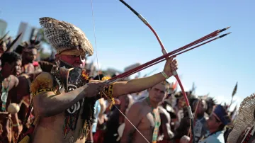 Protest brazilských domorodců