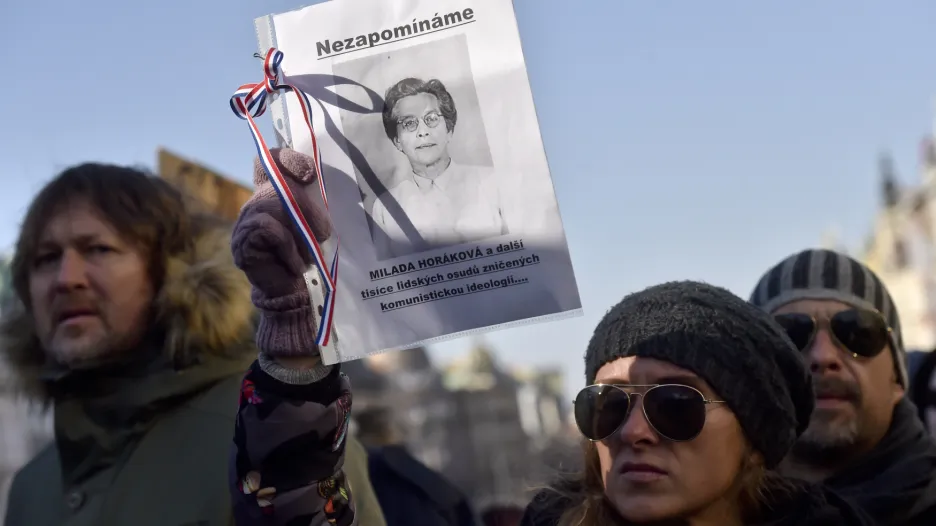 Demonstrace za svobodu a demokracii na Václavském náměstí