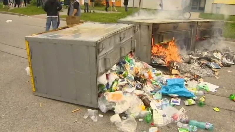 Protiromská demonstrace v Ostravě