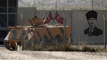 Turecké síly na hranici se Sýrií