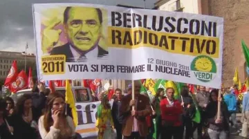 \"Radioaktivní Berlusconi\" (kampaň proti jádru)