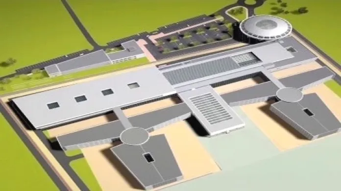 Model nového vězeňského areálu v Rapoticích