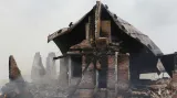 Požár na Petrově boudě