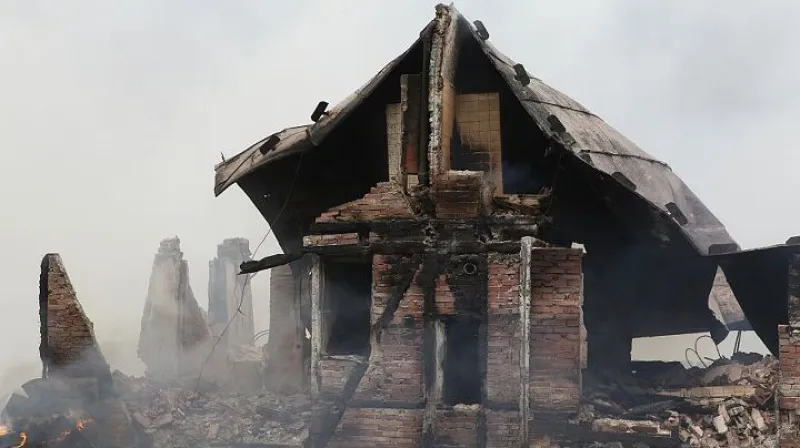 Požár na Petrově boudě