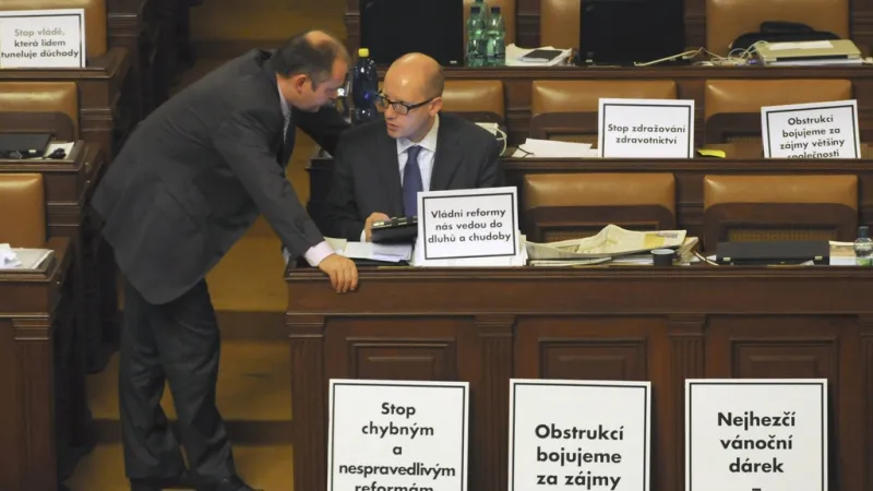 Obstrukce sociální demokracie ve sněmovně