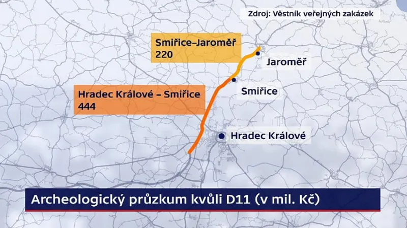 Mapa archeologického průzkumu