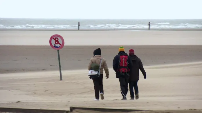 Migranti v belgickém Zeebrugge