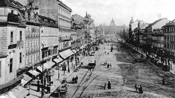 Tramvaje na Václavském náměstí v 19. století