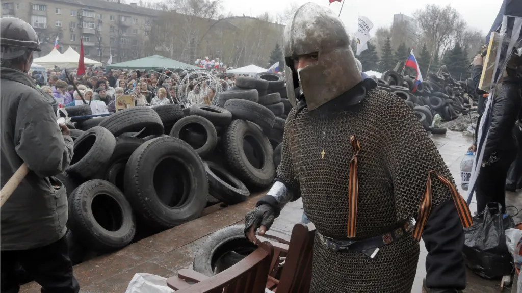 Proruský aktivista na východě Ukrajiny