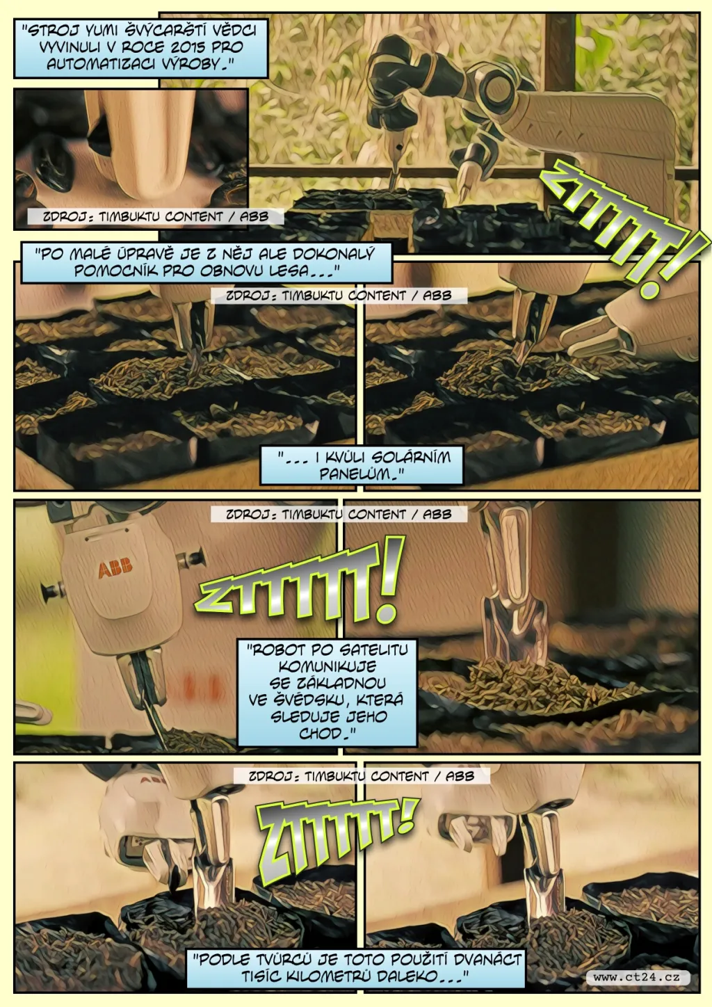 Solární robot pomáhá v boji proti odlesňování Amazonie