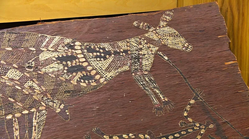 Malby kmene Rembaranka na kůru stromů