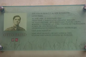 Válečný hrdina Otto Fried bude mít v rodném Pelhřimově pamětní desku
