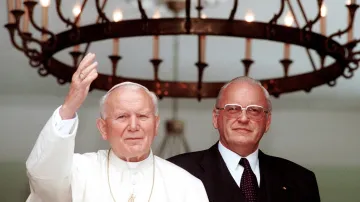 Papež Jan Pavel II. a německý prezident Roman Herzog