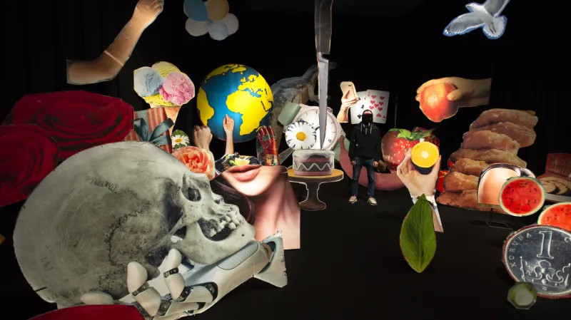 Dílo Epose 257 vzniklo rozřezáním 60 billboardů