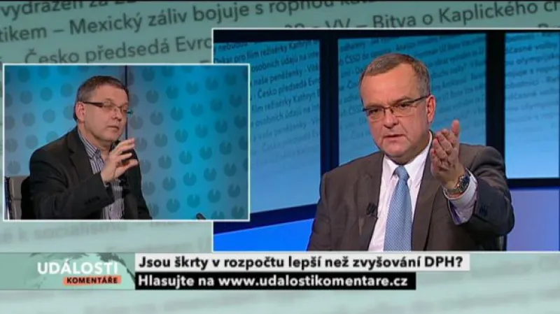 Miroslav Kalousek a Lubomír Zaorálek v Událostech, komentářích